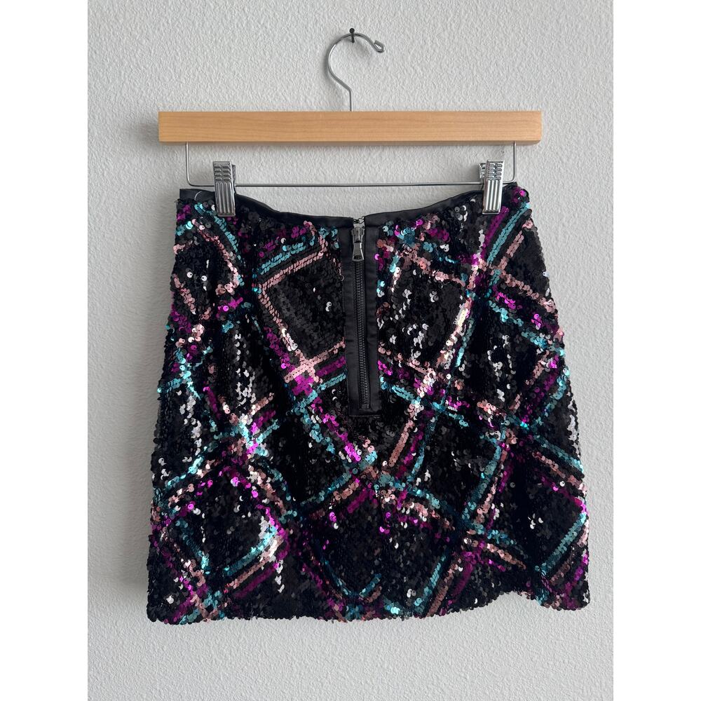Le Superbe argyle sequin mini skirt